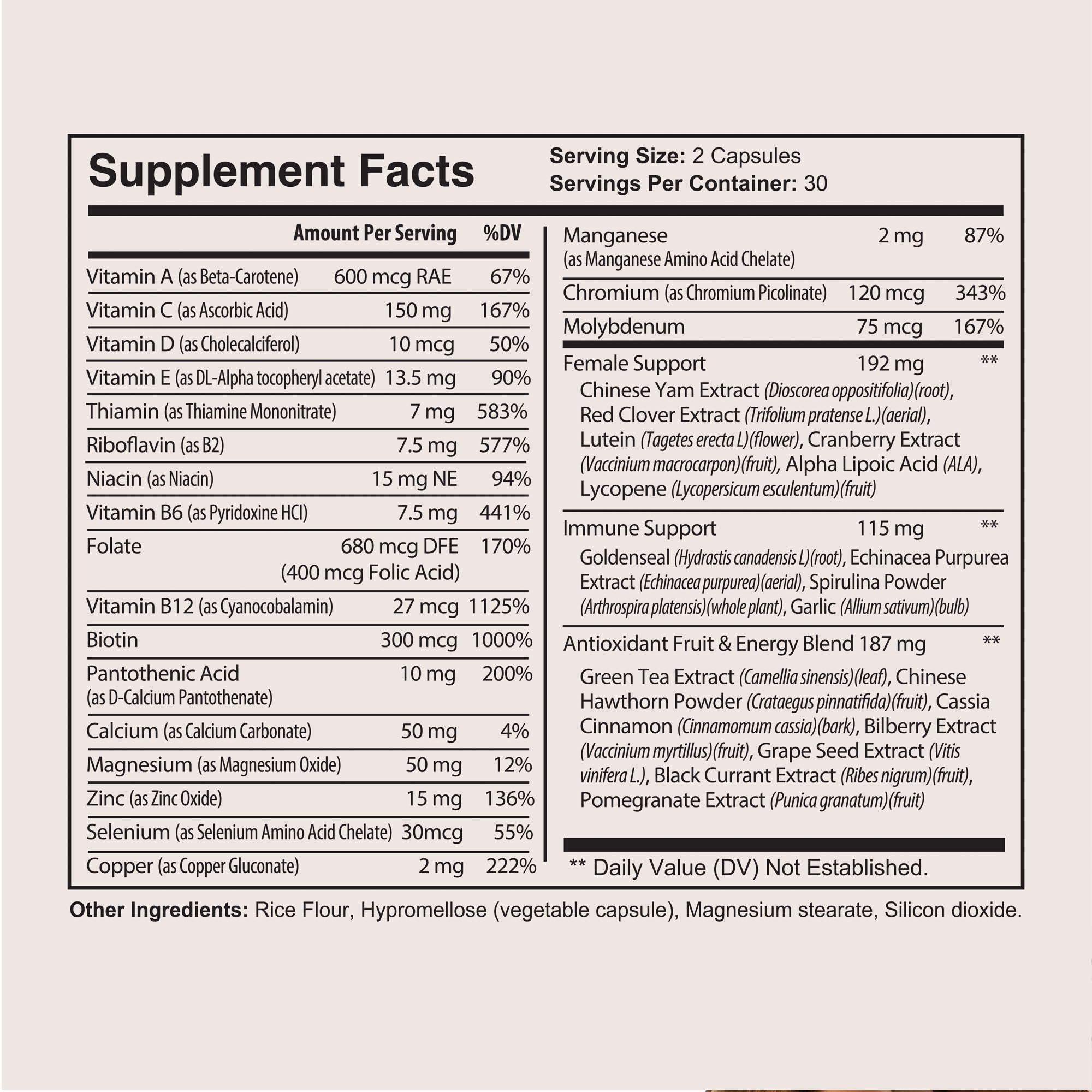 Women's Vitality Multivitamin