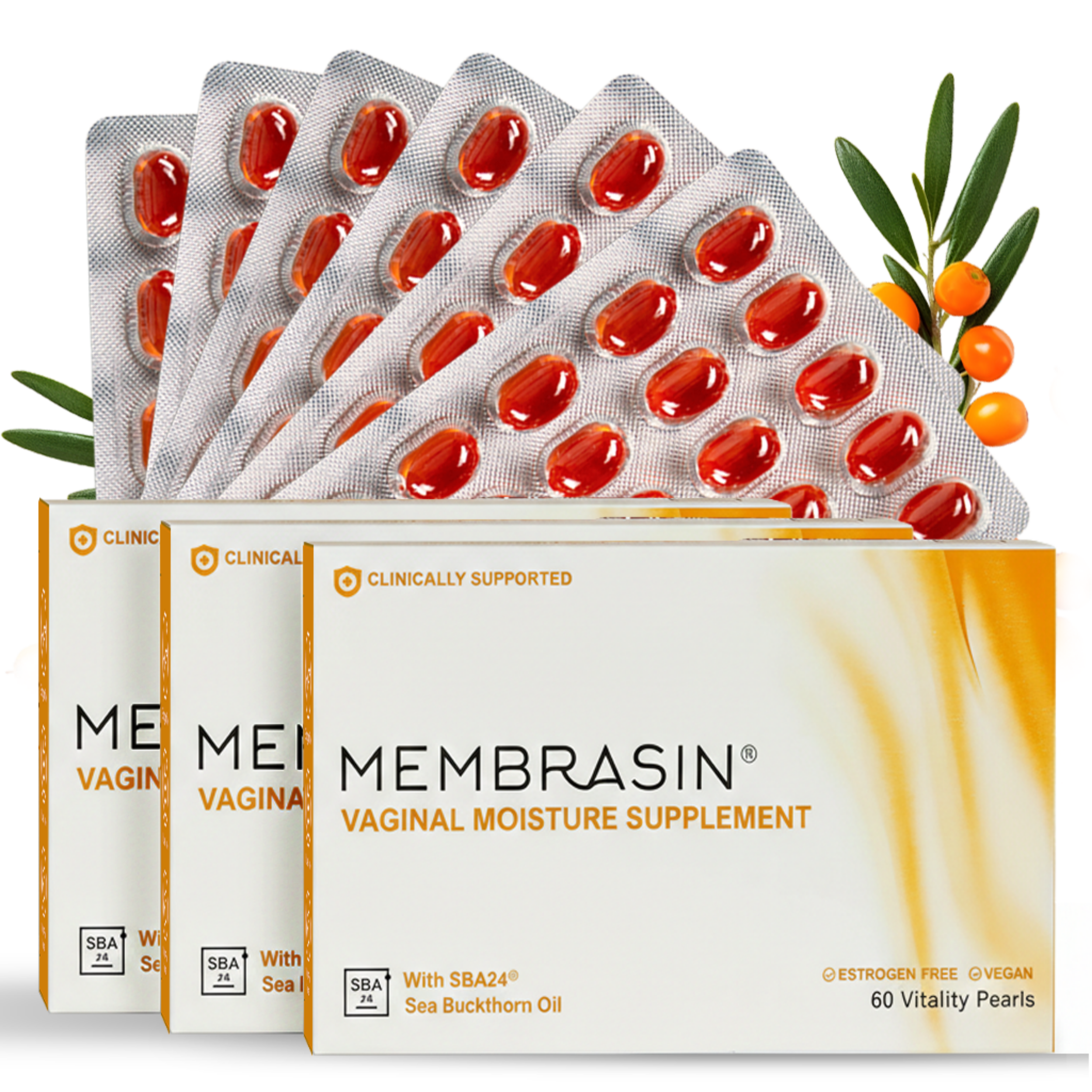 Membrasin® Vitality Pearls | Daily Vaginal Moisture Support
