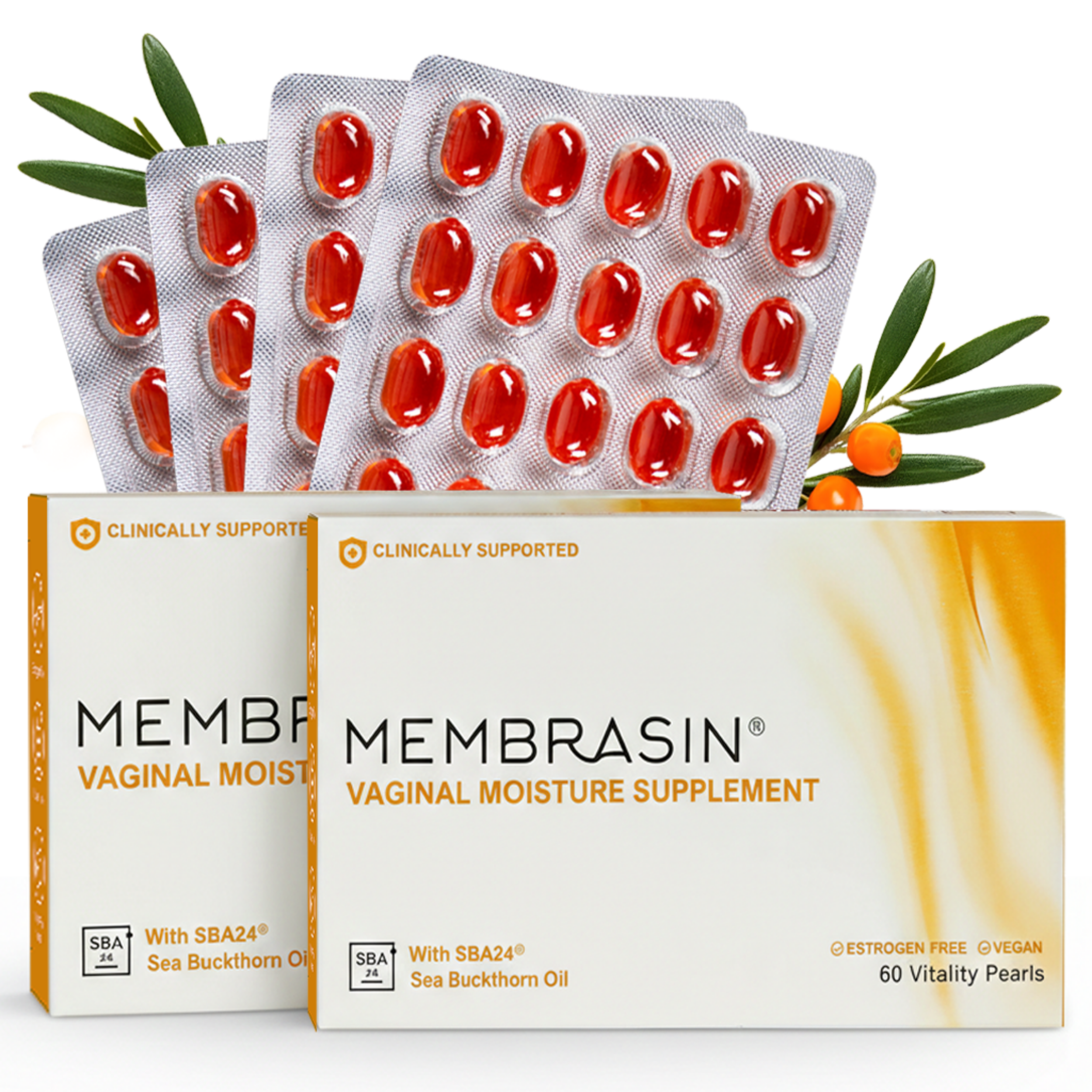 Membrasin® Vitality Pearls | Daily Vaginal Moisture Support
